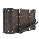 ルイヴィトン LOUIS VUITTON ウォレット トランク M20250 モノグラムマカサー モノグラムマカサー クラッチバッグ シルバー金具 茶 黒
