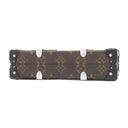 ルイヴィトン LOUIS VUITTON ウォレット トランク M20250 モノグラムマカサー モノグラムマカサー クラッチバッグ シルバー金具 茶 黒