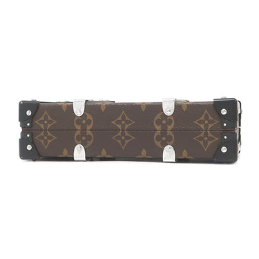 ルイヴィトン LOUIS VUITTON ウォレット トランク M20250 モノグラムマカサー モノグラムマカサー クラッチバッグ シルバー金具 茶 黒