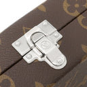 ルイヴィトン LOUIS VUITTON ウォレット トランク M20250 モノグラムマカサー モノグラムマカサー クラッチバッグ シルバー金具 茶 黒