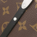ルイヴィトン LOUIS VUITTON ウォレット トランク M20250 モノグラムマカサー モノグラムマカサー クラッチバッグ シルバー金具 茶 黒