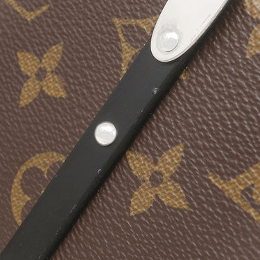 ルイヴィトン LOUIS VUITTON ウォレット トランク M20250 モノグラムマカサー モノグラムマカサー クラッチバッグ シルバー金具 茶 黒
