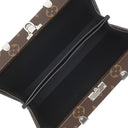 ルイヴィトン LOUIS VUITTON ウォレット トランク M20250 モノグラムマカサー モノグラムマカサー クラッチバッグ シルバー金具 茶 黒