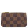 ルイヴィトン LOUIS VUITTON ポシェット クレ N62658 ダミエエベヌ ダミエキャンバス コインケース ゴールド金具 茶 小銭入れ キーチェーン付き