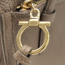 サルヴァトーレ・フェラガモ Salvatore Ferragamo エイミー 21F478 キャラウェイシード レザー 2WAYバッグ ゴールド金具 グレージュ AMY ガンチーニ