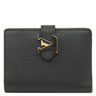 ルイヴィトン LOUIS VUITTON LV ヴェルティカル ウォレット コンパクト M81561 ノワール レザー トリヨンレザー 二つ折り財布 ゴールド金具 カード入れ 黒