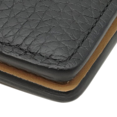 ルイヴィトン LOUIS VUITTON LV ヴェルティカル ウォレット コンパクト M81561 ノワール レザー トリヨンレザー 二つ折り財布 ゴールド金具 カード入れ 黒