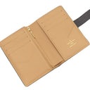 ルイヴィトン LOUIS VUITTON LV ヴェルティカル ウォレット コンパクト M81561 ノワール レザー トリヨンレザー 二つ折り財布 ゴールド金具 カード入れ 黒
