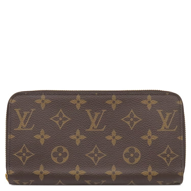 ルイヴィトン LOUIS VUITTON ジッピー ウォレット M41894 モノグラム×ローズバレリーヌ モノグラムキャンバス 長財布 ゴールド金具 茶 ピンク ラウンドファスナー