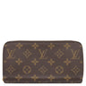 ルイヴィトン LOUIS VUITTON ジッピー ウォレット M41894 モノグラム×ローズバレリーヌ モノグラムキャンバス 長財布 ゴールド金具 茶 ピンク ラウンドファスナー