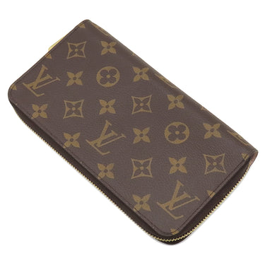 ルイヴィトン LOUIS VUITTON ジッピー ウォレット M41894 モノグラム×ローズバレリーヌ モノグラムキャンバス 長財布 ゴールド金具 茶 ピンク ラウンドファスナー
