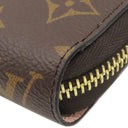 ルイヴィトン LOUIS VUITTON ジッピー ウォレット M41894 モノグラム×ローズバレリーヌ モノグラムキャンバス 長財布 ゴールド金具 茶 ピンク ラウンドファスナー