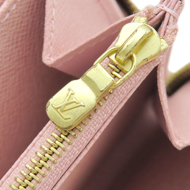 ルイヴィトン LOUIS VUITTON ジッピー ウォレット M41894 モノグラム×ローズバレリーヌ モノグラムキャンバス 長財布 ゴールド金具 茶 ピンク ラウンドファスナー