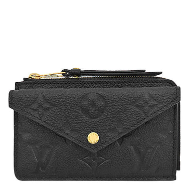 ルイヴィトン LOUIS VUITTON カードケース ポルト カルト レクト ヴェルソ M69421 ノワール モノグラムアンプラント コインケース ゴールド金具 小銭入れ