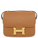 エルメス HERMES コンスタンス3 ミニ ミロワール ゴールド ヴォーエプソン ショルダーバッグ ゴールド金具 茶