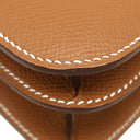 エルメス HERMES コンスタンス3 ミニ ミロワール ゴールド ヴォーエプソン ショルダーバッグ ゴールド金具 茶
