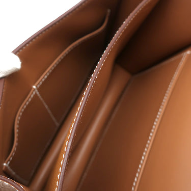 エルメス HERMES コンスタンス3 ミニ ミロワール ゴールド ヴォーエプソン ショルダーバッグ ゴールド金具 茶