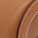 エルメス HERMES インザループ18 ゴールド トリヨンクレマンス ヴォースイフト ハンドバッグ ゴールド金具 茶 2026年製