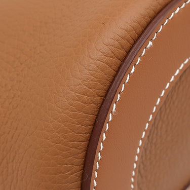 エルメス HERMES インザループ18 ゴールド トリヨンクレマンス ヴォースイフト ハンドバッグ ゴールド金具 茶 2026年製