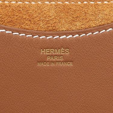 エルメス HERMES インザループ18 ゴールド トリヨンクレマンス ヴォースイフト ハンドバッグ ゴールド金具 茶 2026年製