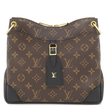 ルイヴィトン LOUIS VUITTON オデオンNM PM M45353 ノワール モノグラムキャンバス ショルダーバッグ ゴールド金具 茶 黒 ショルダー