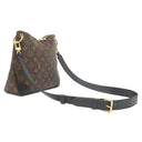 ルイヴィトン LOUIS VUITTON オデオンNM PM M45353 ノワール モノグラムキャンバス ショルダーバッグ ゴールド金具 茶 黒 ショルダー