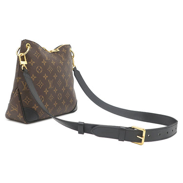 ルイヴィトン LOUIS VUITTON オデオンNM PM M45353 ノワール モノグラムキャンバス ショルダーバッグ ゴールド金具 茶 黒 ショルダー