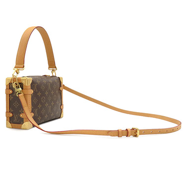 ルイヴィトン LOUIS VUITTON サイドトランク MM M46358 モノグラム モノグラムキャンバス 2WAYバッグ ゴールド金具 茶 ショルダー ハンドバッグ