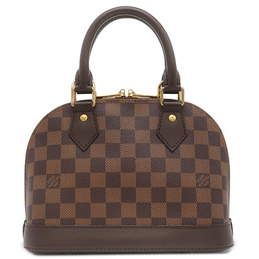 ルイヴィトン LOUIS VUITTON アルマBB N41221 ダミエエベヌ ダミエキャンバス 2WAYバッグ ゴールド金具 茶 ショルダーバッグ ハンドバッグ