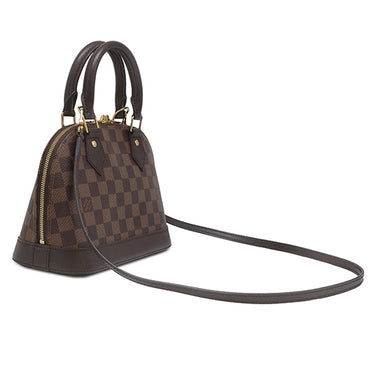 ルイヴィトン LOUIS VUITTON アルマBB N41221 ダミエエベヌ ダミエキャンバス 2WAYバッグ ゴールド金具 茶 ショルダーバッグ ハンドバッグ