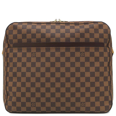 ルイヴィトン LOUIS VUITTON ドルソ ドゥロ N45251 ダミエエベヌ ダミエキャンバス ショルダーバッグ ゴールド金具 茶