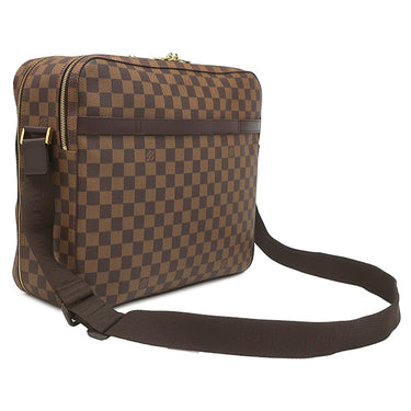 ルイヴィトン LOUIS VUITTON ドルソ ドゥロ N45251 ダミエエベヌ ダミエキャンバス ショルダーバッグ ゴールド金具 茶
