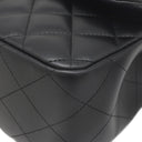 シャネル CHANEL マトラッセ Wフラップ ラージ チェーンショルダー ブラック ラムスキン 2WAYバッグ ゴールド金具 クラシック