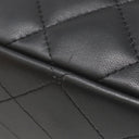シャネル CHANEL マトラッセ Wフラップ ラージ チェーンショルダー ブラック ラムスキン 2WAYバッグ ゴールド金具 クラシック