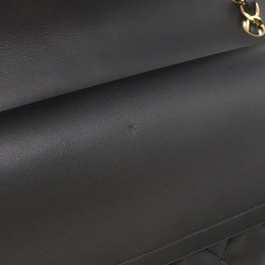 シャネル CHANEL マトラッセ Wフラップ ラージ チェーンショルダー ブラック ラムスキン 2WAYバッグ ゴールド金具 クラシック