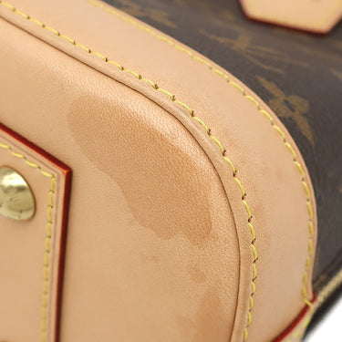 ルイヴィトン LOUIS VUITTON アルマ BB M53152 モノグラム モノグラムキャンバス 2WAYバッグ ゴールド金具 茶 ハンドバッグ パドロック欠品