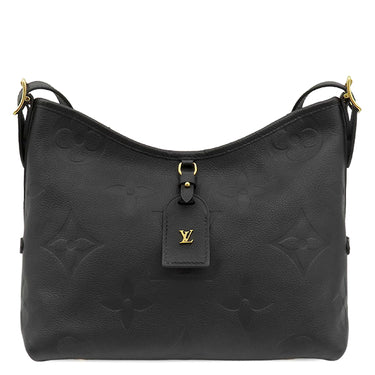 ルイヴィトン LOUIS VUITTON キャリーオール ジップ NM PM M46288 ノワール モノグラムアンプラント ショルダーバッグ ゴールド金具 黒