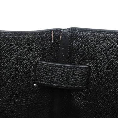 エルメス HERMES バーキン40 ブラック トゴ ハンドバッグ シルバー金具 黒