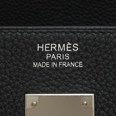 エルメス HERMES バーキン40 ブラック トゴ ハンドバッグ シルバー金具 黒