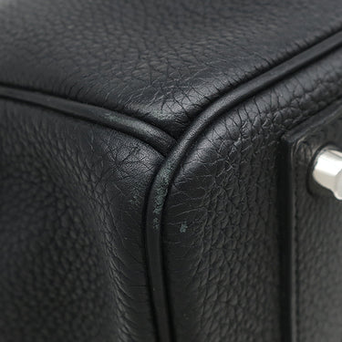 エルメス HERMES バーキン40 ブラック トゴ ハンドバッグ シルバー金具 黒