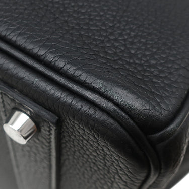 エルメス HERMES バーキン40 ブラック トゴ ハンドバッグ シルバー金具 黒