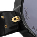 シャネル CHANEL ラウンド シェイプ 01949 ブラック プラスチック サングラス ゴールド金具 黒 ココマーク サークルロゴ