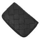 ボッテガヴェネタ BOTTEGA VENETA イントレチャート コインパース ブラック レザー コインケース シルバー金具 黒 小銭入れ コンパクト