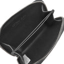 ボッテガヴェネタ BOTTEGA VENETA イントレチャート コインパース ブラック レザー コインケース シルバー金具 黒 小銭入れ コンパクト