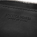 ボッテガヴェネタ BOTTEGA VENETA イントレチャート コインパース ブラック レザー コインケース シルバー金具 黒 小銭入れ コンパクト