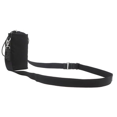 プラダ PRADA Re-Nylon スマートフォンケース 2ZH155 ブラック ナイロン レザー ショルダーバッグ シルバー金具 三角ロゴ ショルダー ドロスト ポシェット