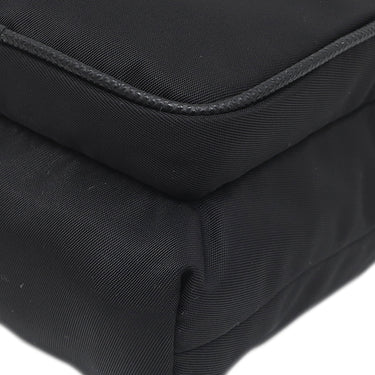 プラダ PRADA Re-Nylon スマートフォンケース 2ZH155 ブラック ナイロン レザー ショルダーバッグ シルバー金具 三角ロゴ ショルダー ドロスト ポシェット