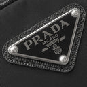プラダ PRADA Re-Nylon スマートフォンケース 2ZH155 ブラック ナイロン レザー ショルダーバッグ シルバー金具 三角ロゴ ショルダー ドロスト ポシェット