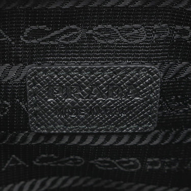 プラダ PRADA Re-Nylon スマートフォンケース 2ZH155 ブラック ナイロン レザー ショルダーバッグ シルバー金具 三角ロゴ ショルダー ドロスト ポシェット