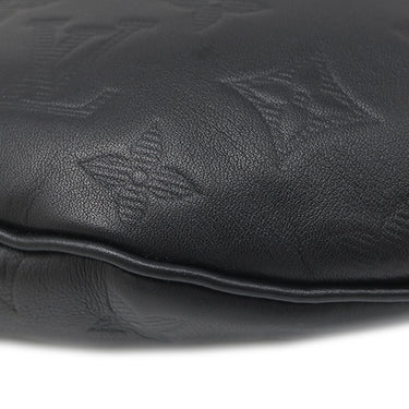 ルイヴィトン LOUIS VUITTON ディスカバリー バムバッグ PM M46036 ブラック レザー モノグラムシャドウ ボディバッグ ブラック金具 ウエストバッグ